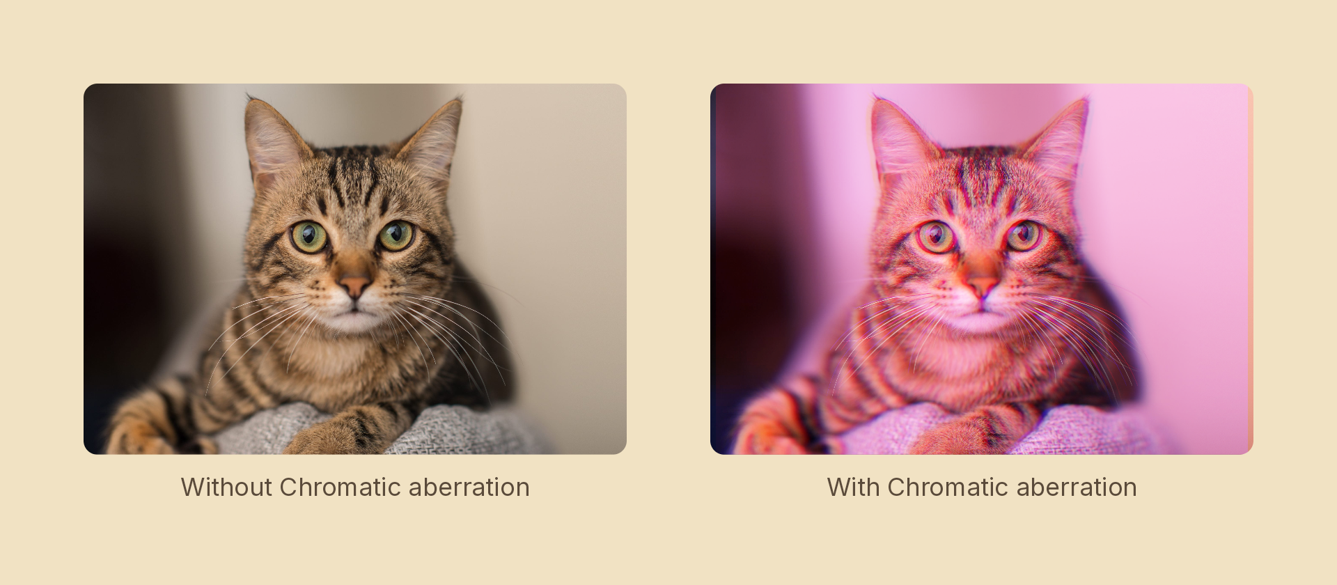 Chromatic aberration effect demo
