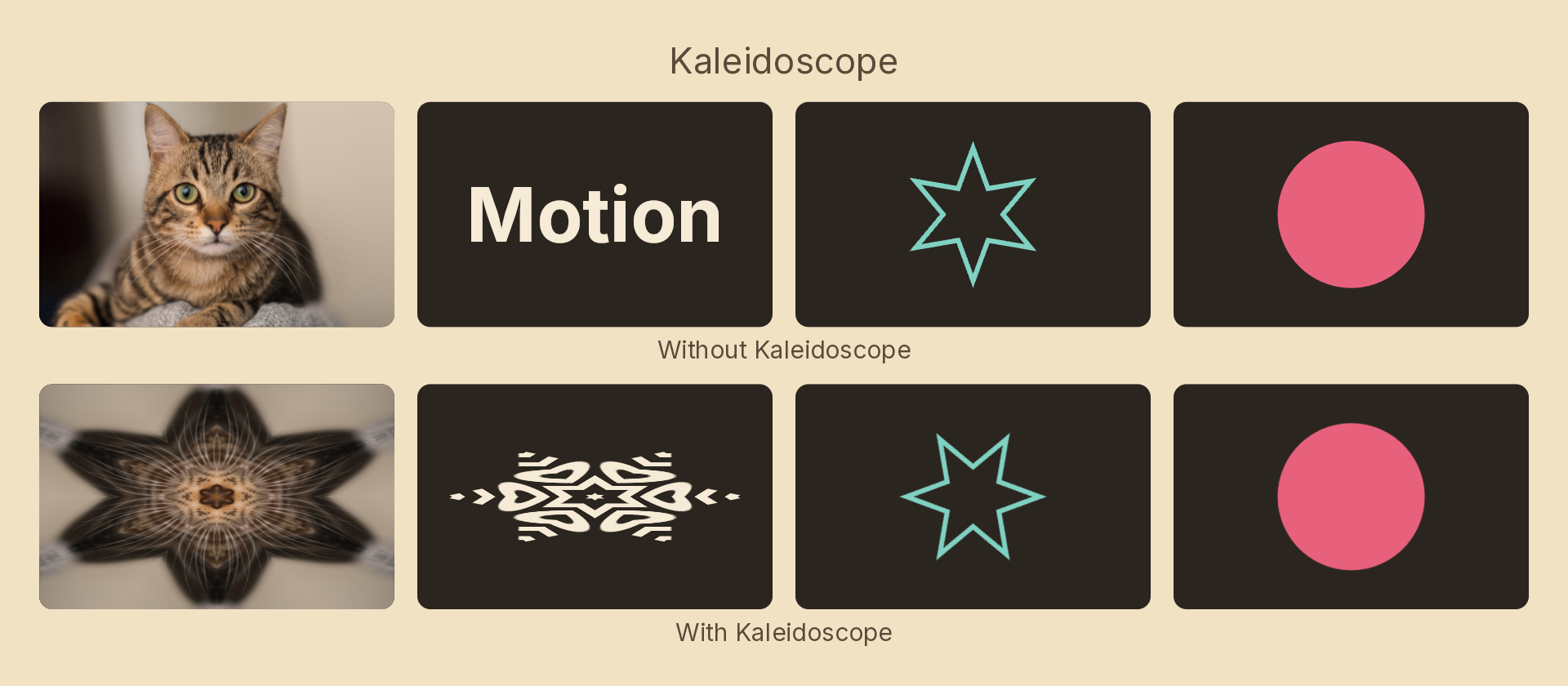 Kaleidoscope effect demo