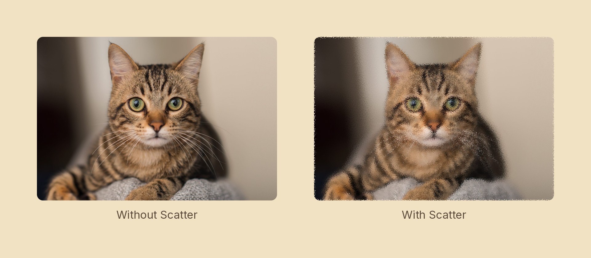 Scatter effect demo