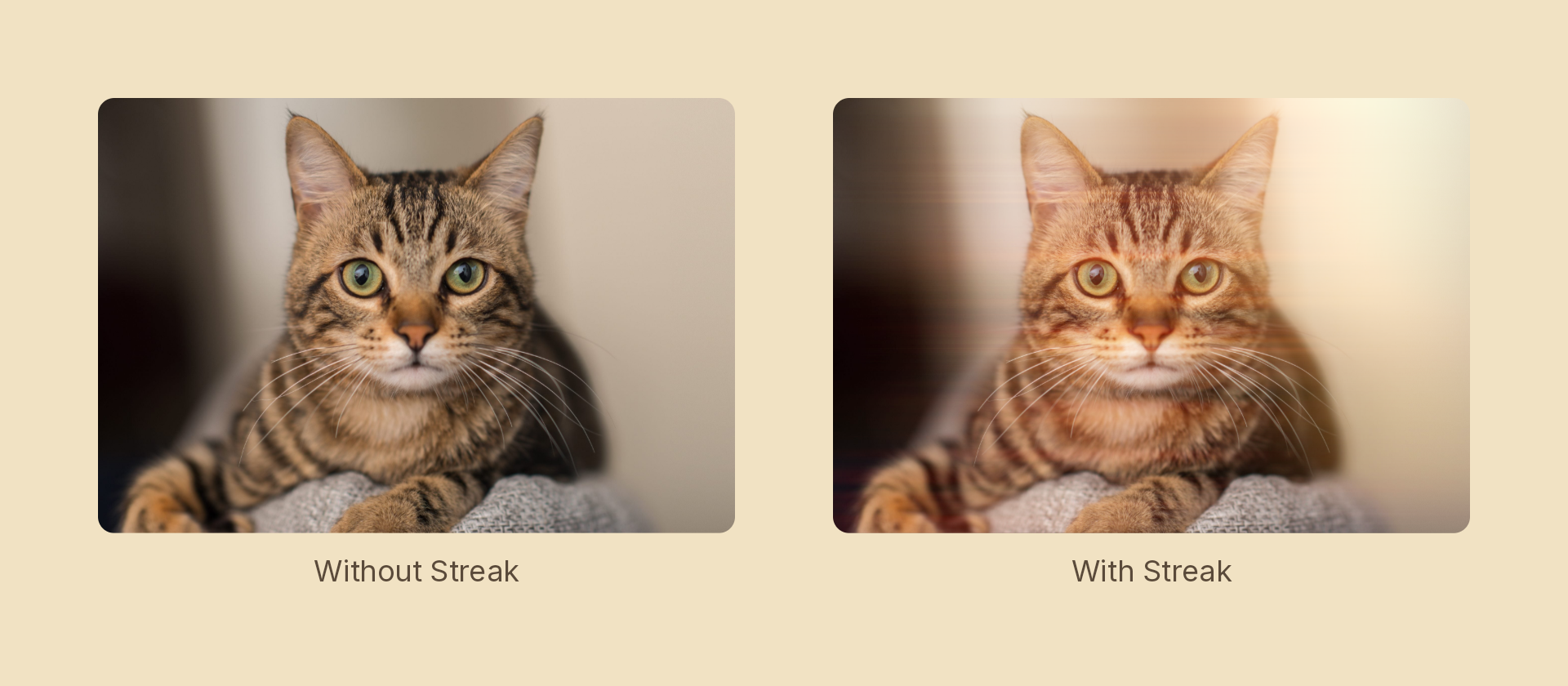 Streak effect demo